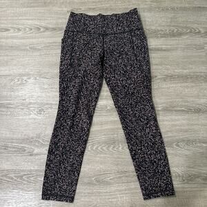 Athleta 23" Salutation Stash Gravel Tight Leggings Brown Women Size Small